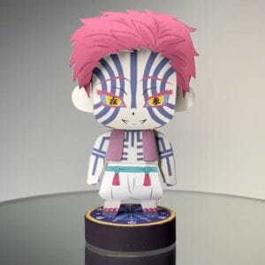 Akaza – Demon Slayer Papercraft Template (PDF Download)