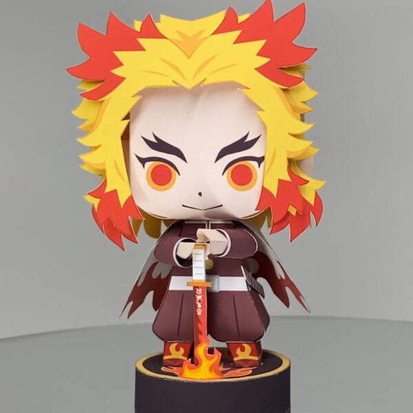 Rengoku – Demon Slayer Papercraft Template (PDF Download)