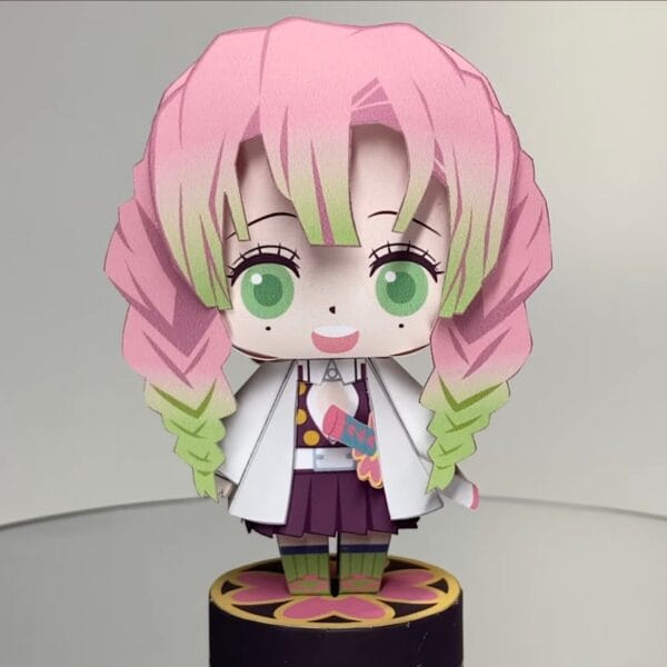 Mitsuri Kanroji  – Demon Slayer Papercraft Template (PDF Download)