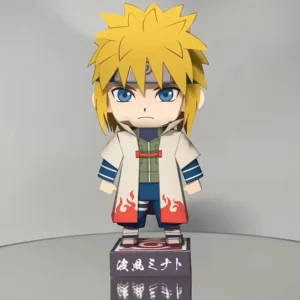 Minato Namikaze - Naruto 3D Papercraft Template (PDF Download)