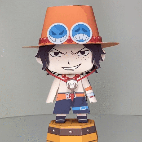 Ace – Onepiece 3D Papercraft Template (PDF Download)