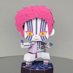 Akaza  – Demon Slayer Papercraft Template (PDF Download)