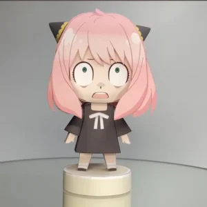 Anya Worried - Spy X Family 3D Papercraft Template (PDF Download)