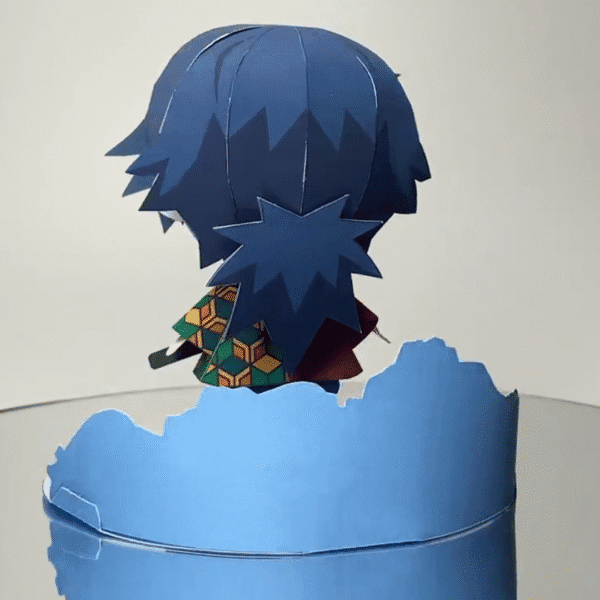 Giyu Tomioka Giyu (Water) – Demon Slayer Papercraft Template (PDF Download)