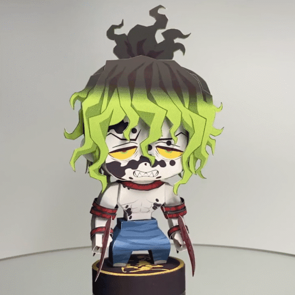Gyutaro – Demon Slayer Papercraft Template (PDF Download)