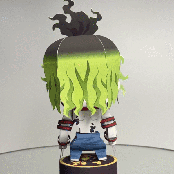 Gyutaro – Demon Slayer Papercraft Template (PDF Download)