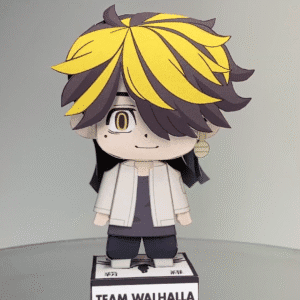 Kazutora Hanemiya - Tokyo Revengers 3D Papercraft Template (PDF Download)