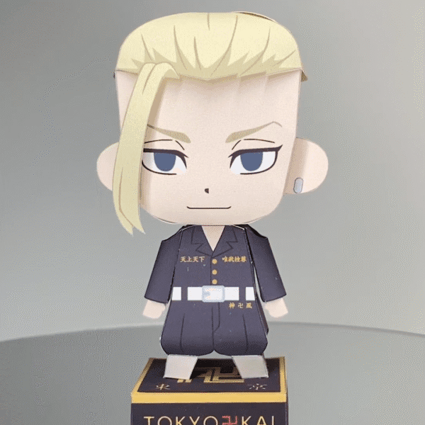 Ken Ryūgūji - Tokyo Revengers 3D Papercraft Template (PDF Download)
