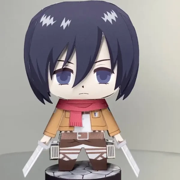 Mikasa Ackerman - Aot 3D Papercraft Template (PDF Download)