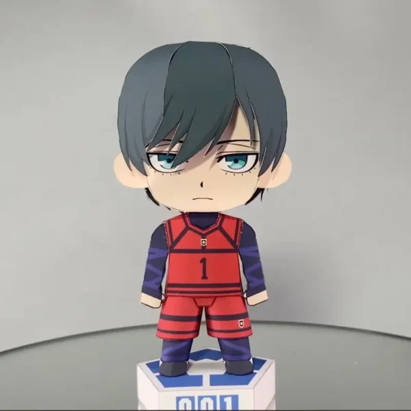 Rin Itoshi - Bluelock 3D Papercraft Template (PDF Download)