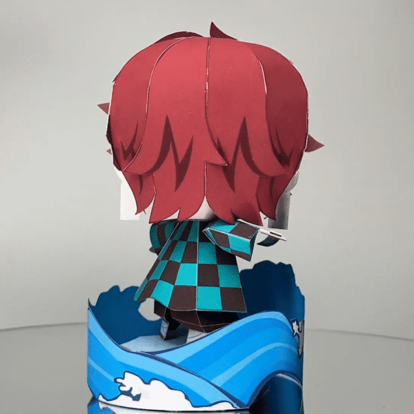 Tanjiro (water) – Demon Slayer Papercraft Template (PDF Download)