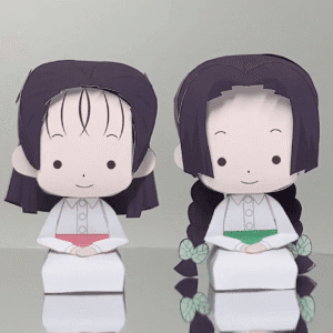Sumi naho kie – Demon Slayer Papercraft Template (PDF Download)