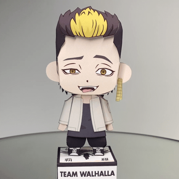 Shuji Hanma - Tokyo Revengers 3D Papercraft Template (PDF Download)