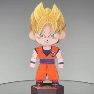 Goku - Dragon Ball 3D Papercraft Template (PDF Download)