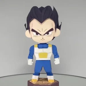 Vegeta - Dragon Ball 3D Papercraft Template (PDF Download)