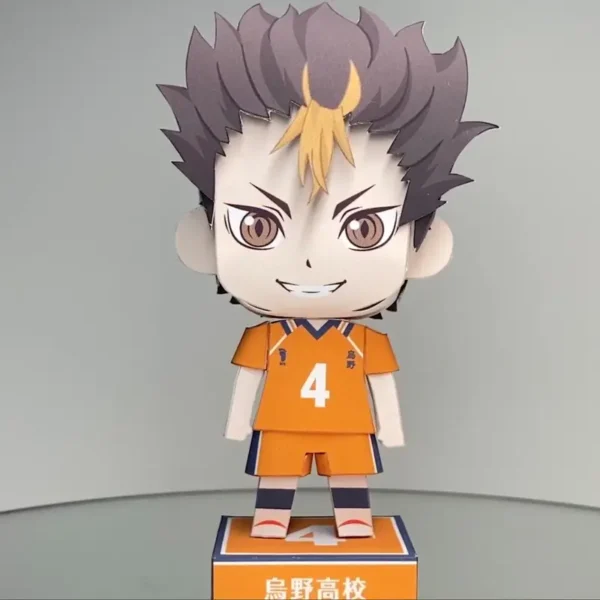 Yū Nishinoya - Haikyu 3D Papercraft Template (PDF Download)