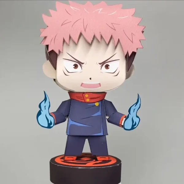 Yuji Itadori - JJK 3D Papercraft Template (PDF Download)