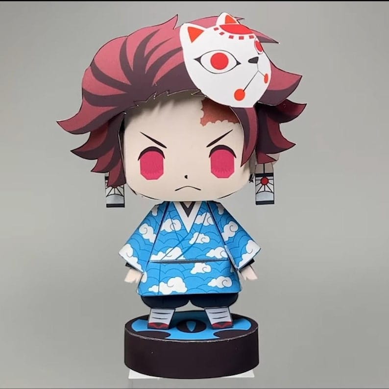 Tanjiro Demon Slayer Papercraft Template (PDF Download) ANIME CRAFT