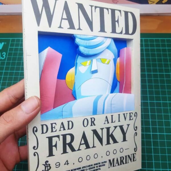 Franky - Wanted 3D Papercraft Template (PDF Download)