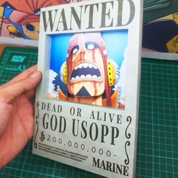 God Usopp - Wanted 3D Papercraft Template (PDF Download)