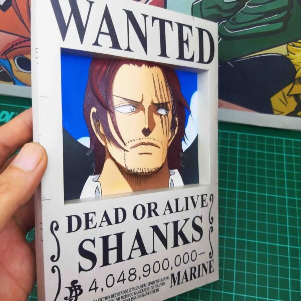 Shanks - Wanted 3D Papercraft Template (PDF Download)