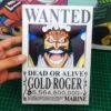 Gold D Roger - Wanted 3D Papercraft Template (PDF Download)