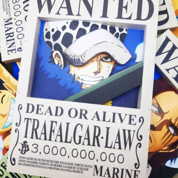 Law - Wanted 3D Papercraft Template (PDF Download)