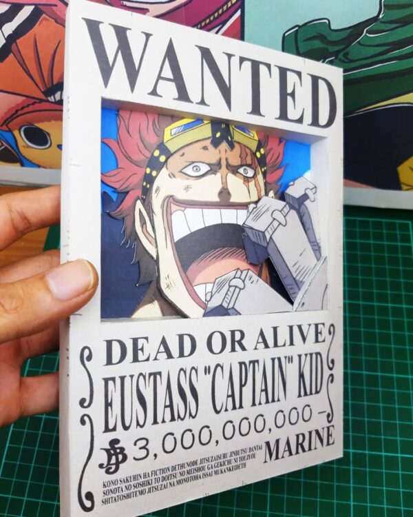 Captain Kid - Wanted 3D Papercraft Template (PDF Download)
