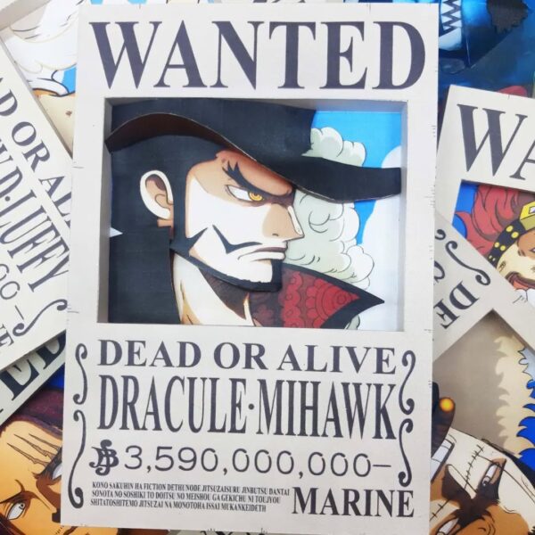 2026/03/1000054341.jpg Dracule Mihawk - Wanted 3D Papercraft Template (PDF Download)