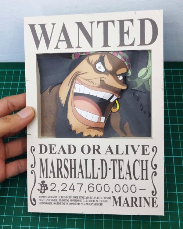 2026/03/1000054353.jpg Blackbeard - Wanted 3D Papercraft Template (PDF Download)