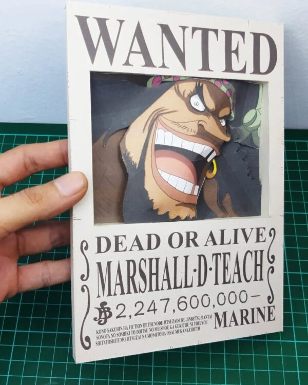 2026/03/1000054354.jpg Blackbeard - Wanted 3D Papercraft Template (PDF Download)