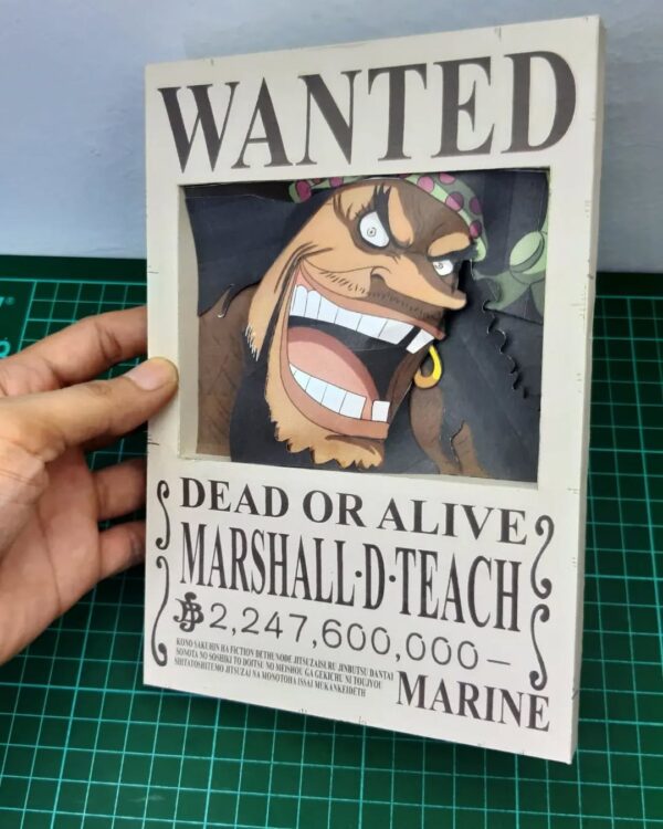 2026/03/1000054355.jpg Blackbeard - Wanted 3D Papercraft Template (PDF Download)