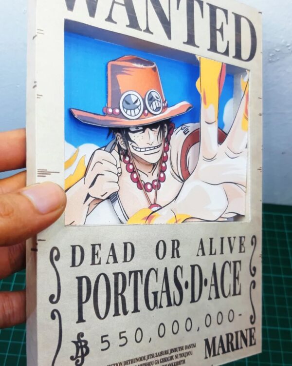 2026/03/1000054359.jpg Portgas D. Ace - Wanted 3D Papercraft Template (PDF Download)