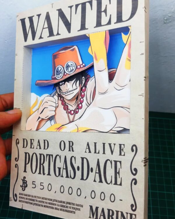 2026/03/1000054360.jpg Portgas D. Ace - Wanted 3D Papercraft Template (PDF Download)