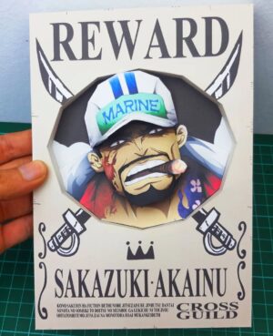 2026/03/1000054361.jpg Akainu - Wanted 3D Papercraft Template (PDF Download)